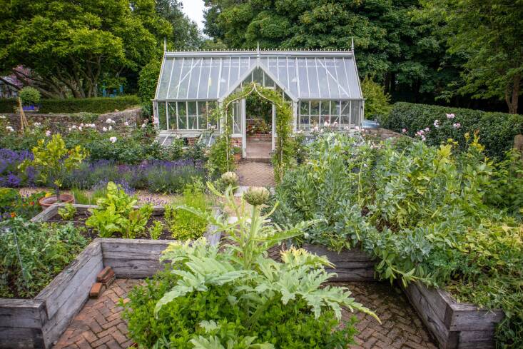 The Augusta greenhouse. Once customers chooses a style, they can then select a paint color (each structure is powder-coated).